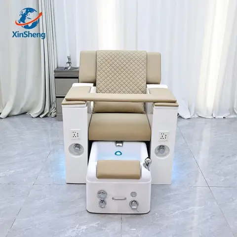 XinSheng Foot Bath Chair Pedicure Chairs Salon Nail Salon Foot SPA Massage Furniture Electric Back Massage Lift Type Backrest