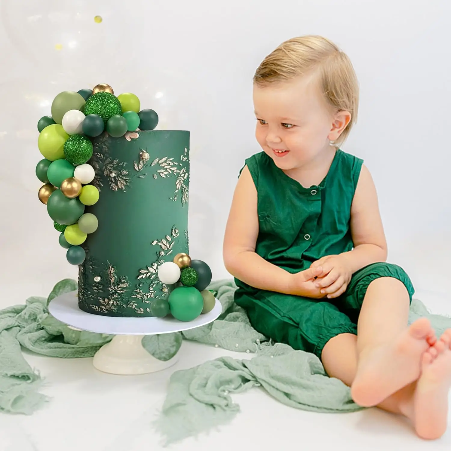 56 Stück Kugel-Kuchen-Picks, bunter kugelförmiger Kuchenaufsatz, Perlenkugeln, Cupcake-Kucheneinsatz-Aufsatz für Hochzeit, Geburtstag, Party – Detail 23