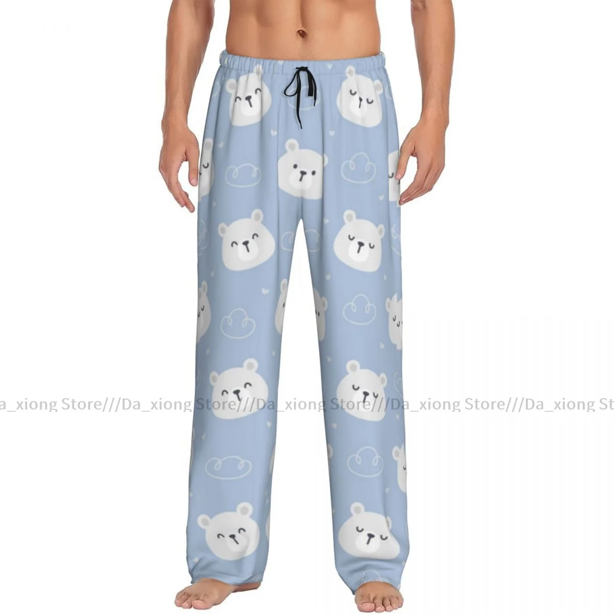 Men Sleep Bottoms Male Lounge Trousers Men's Polar Bear Pajama Pants