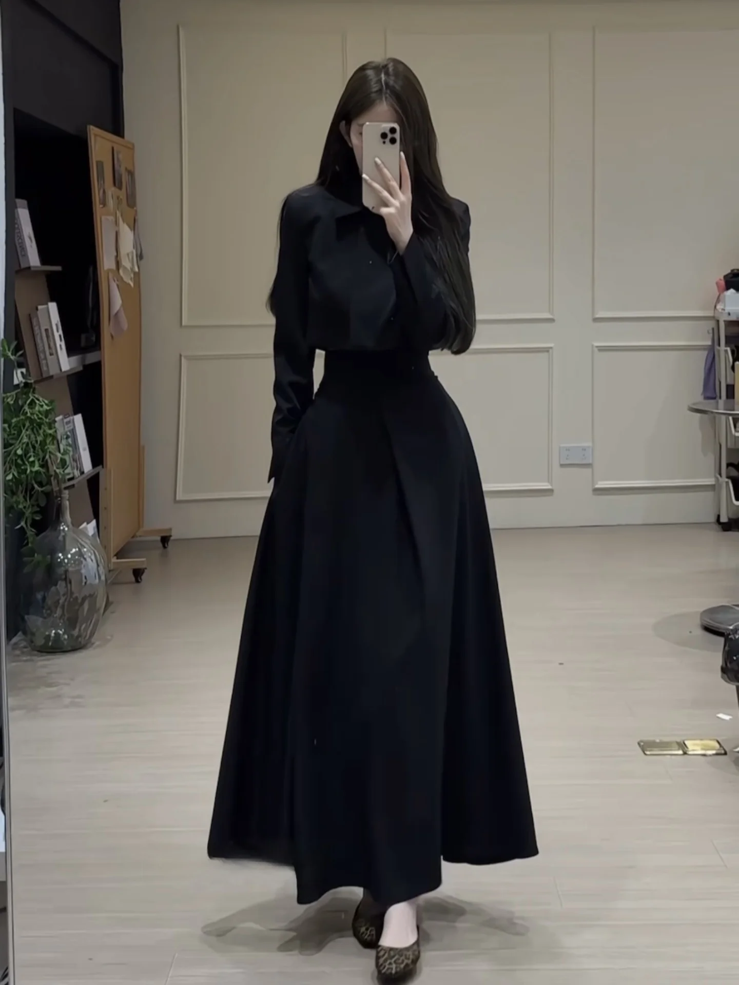 

Heben Set High Waist Suit Fabric Long Sleeve Elegant Fashion Slimming Versatile Chinese Made Women's Set for Ages 18-25
