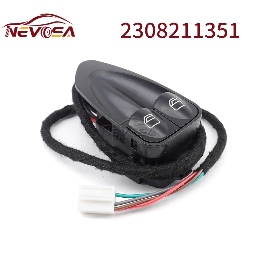 NEVOSA For Mercedes-Benz R230 SL Class Left Door Power Window Switch 2308211351 A23082113517167 Accessories Driver Side Switch