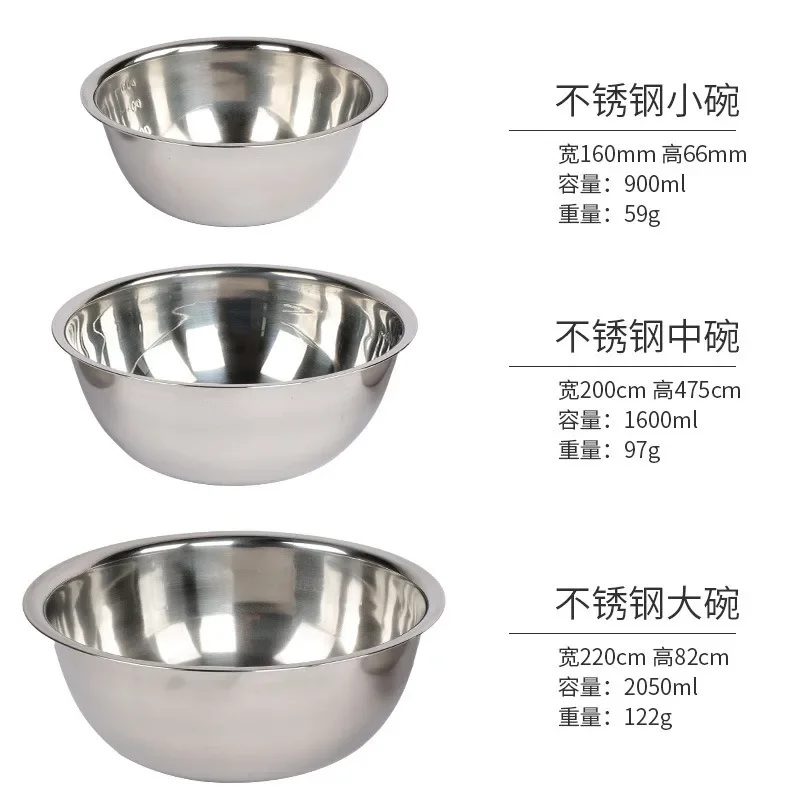 Easy-Grip, Stainless Steel Mixing Bowls for Baking, Cooking, Salad & Food Prep - Large, Medium and Small Metal Nesting