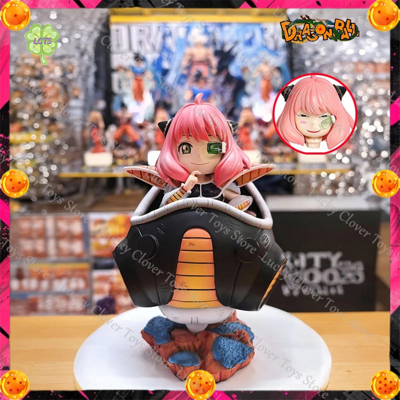 

LK studio 15cm Anya Figure Anya Forger Cos Frieza Anime Figure SPY×FAMILY&Dragon Ball Figurine 2 Heads Pvc Statue Model Gift Toy