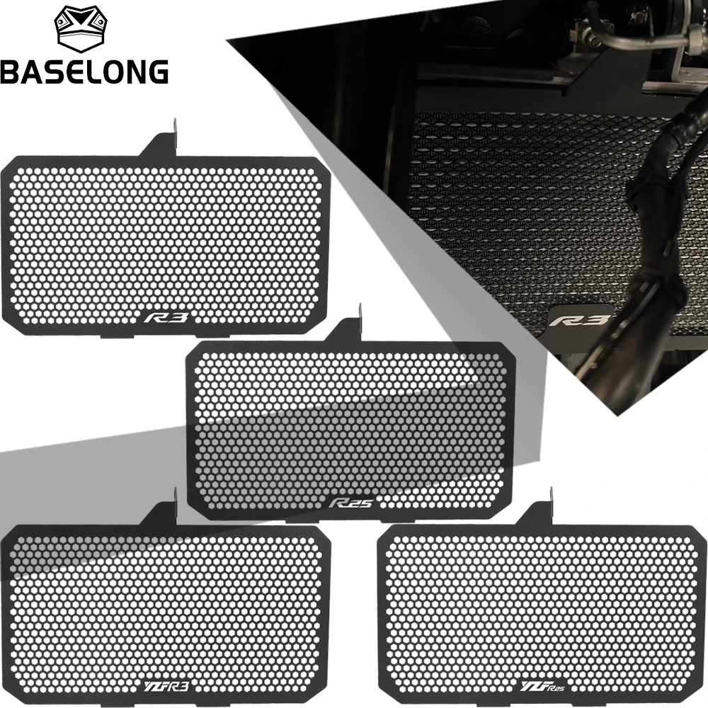 

For YAMAHA YZFR3 YZFR25 2015-2016-2017-2018-2019-2020-2021-2022-2023-2024-2025 Motorcycle Radiator Grille Guard Cover Protective