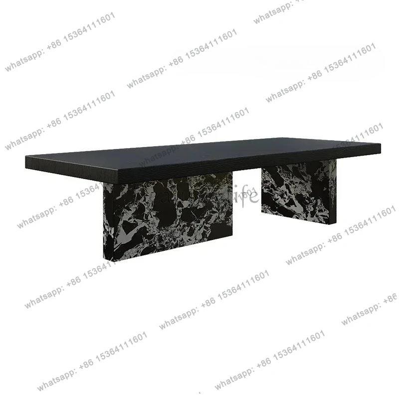 

yj32 FTavolo da tè minimalista italiano in legno massello Tavolo da tè creativo minimalista per la casa