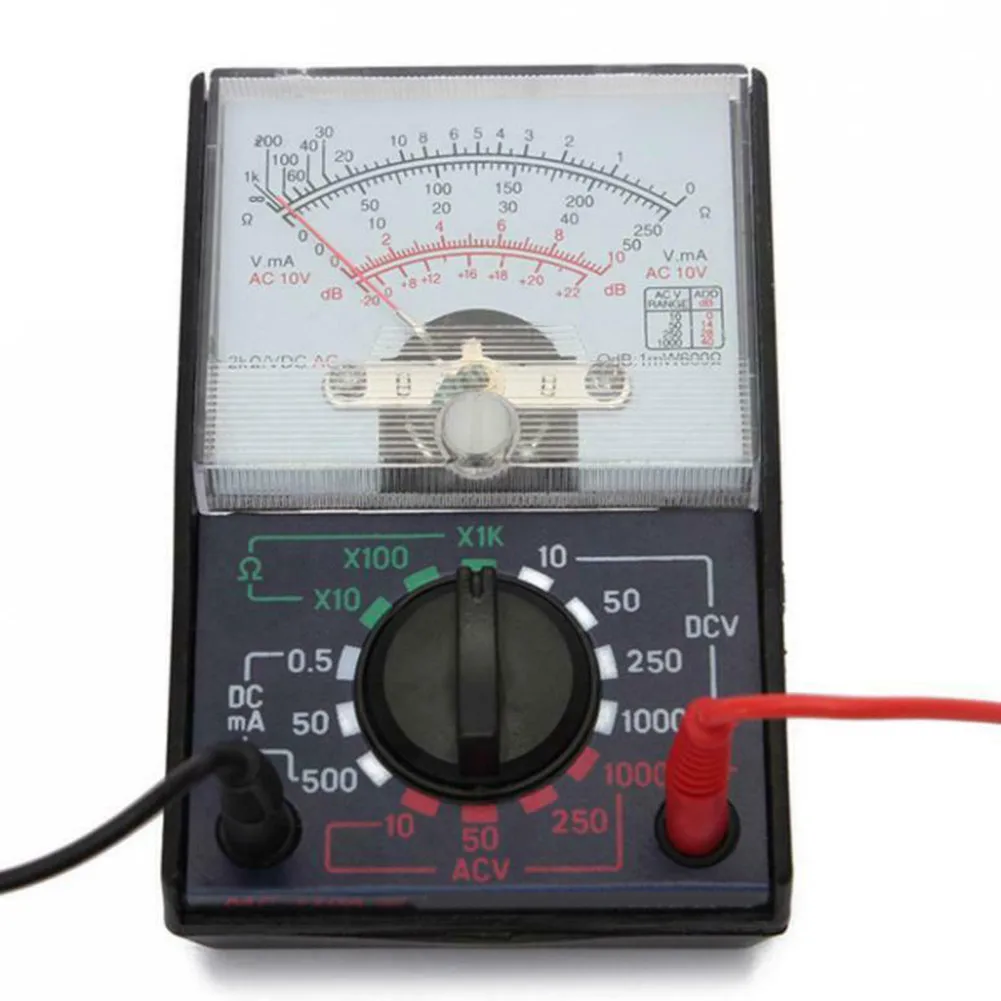 Accurate DC Voltage Measurement Ranges Analog Multimeter Tester for ACDC 1000V500m AVoltmeter Ammeter Ohmmeter Meter Volt