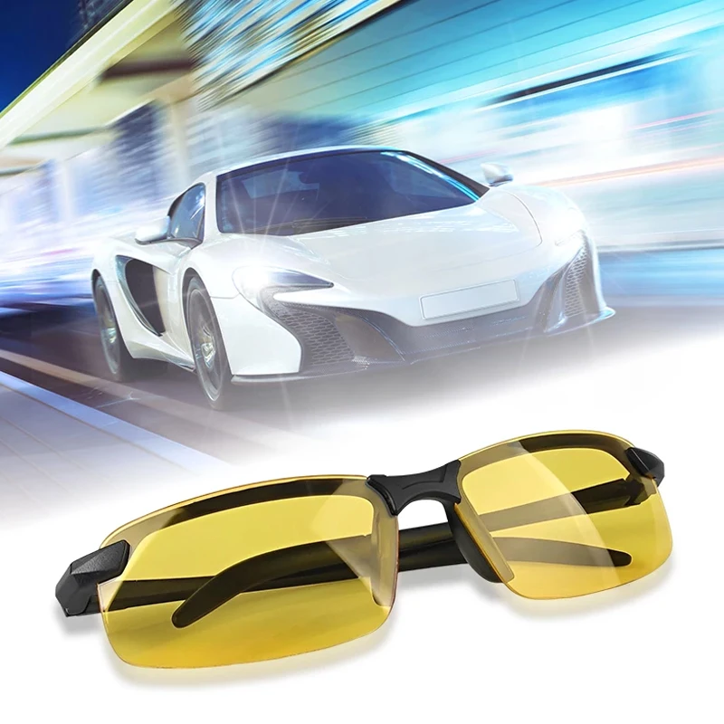 New Driving Glasses Night Vision Sunglasses Anti-UV Man Women Polarized Adult Eyewear Anti-Glare Car Accessories for Driver