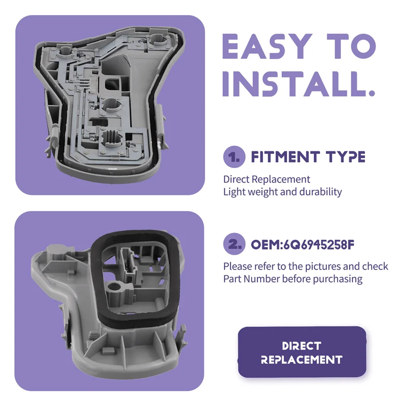 الذيل ضوء الناقل لمبة حامل المصباح الكهربي حامل لشركة فولكس فاجن 6Q6945258F لشركة فولكس فاجن بولو 2005-2010 الذيل ضوء مقعد لوحة دوائر كهربائية