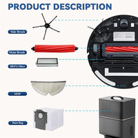 For Yeedi Floor 3 Station Robot Vacuum Cleaner Main Side Brush Mop Cloth Accessories Parts