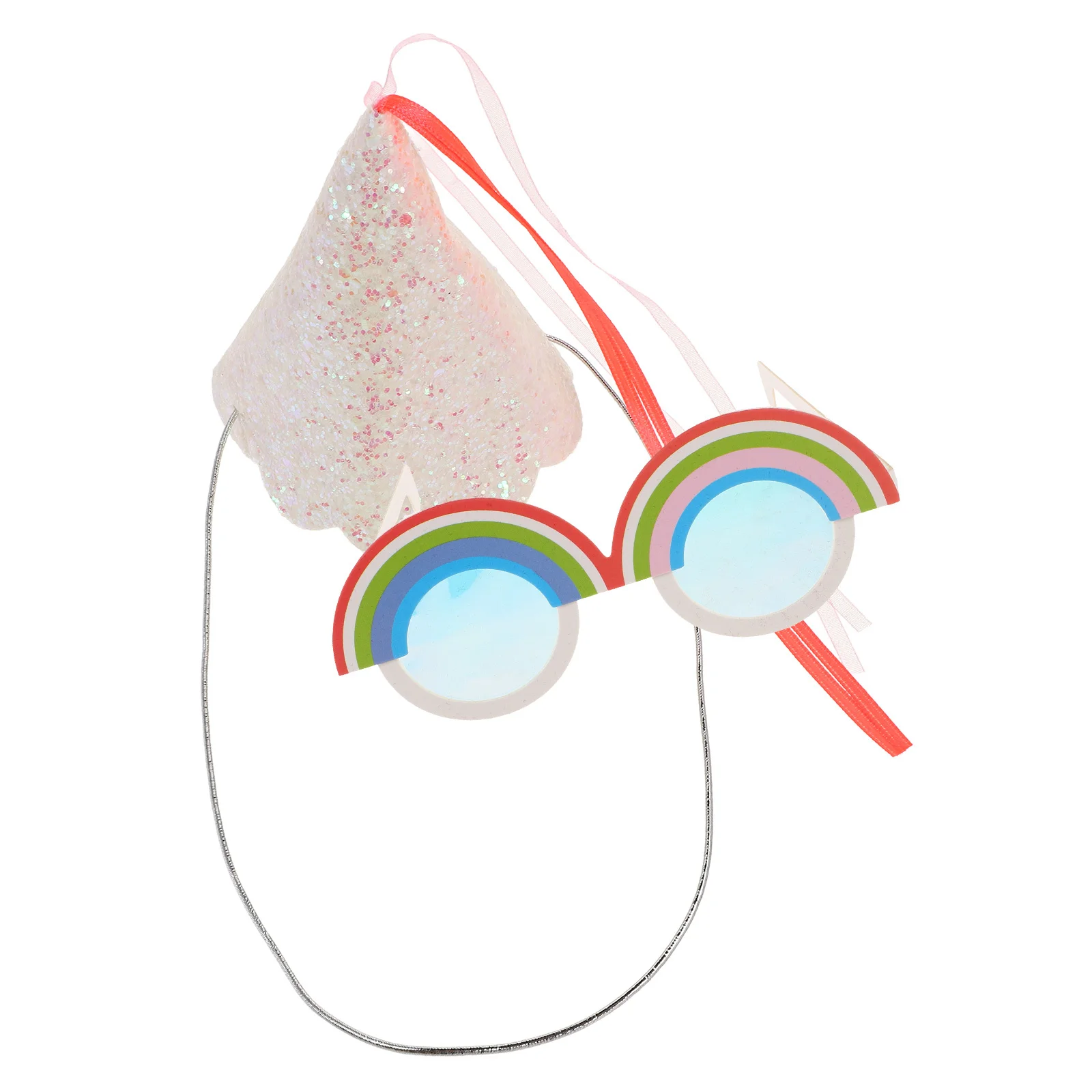 

1Set Korean Style Birthday Paper Glasses Cone Hats Birthday Party Essentials Photo Props Kids Adults Kids Paper Glasses