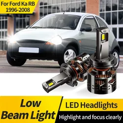 2PCS 30000LM DC12V Replacement H7 LED Headlights H7 Low Beam Lamp CANBUS 6000K White For Ford Ka RB 1996-2008 Super Bright Bulbs