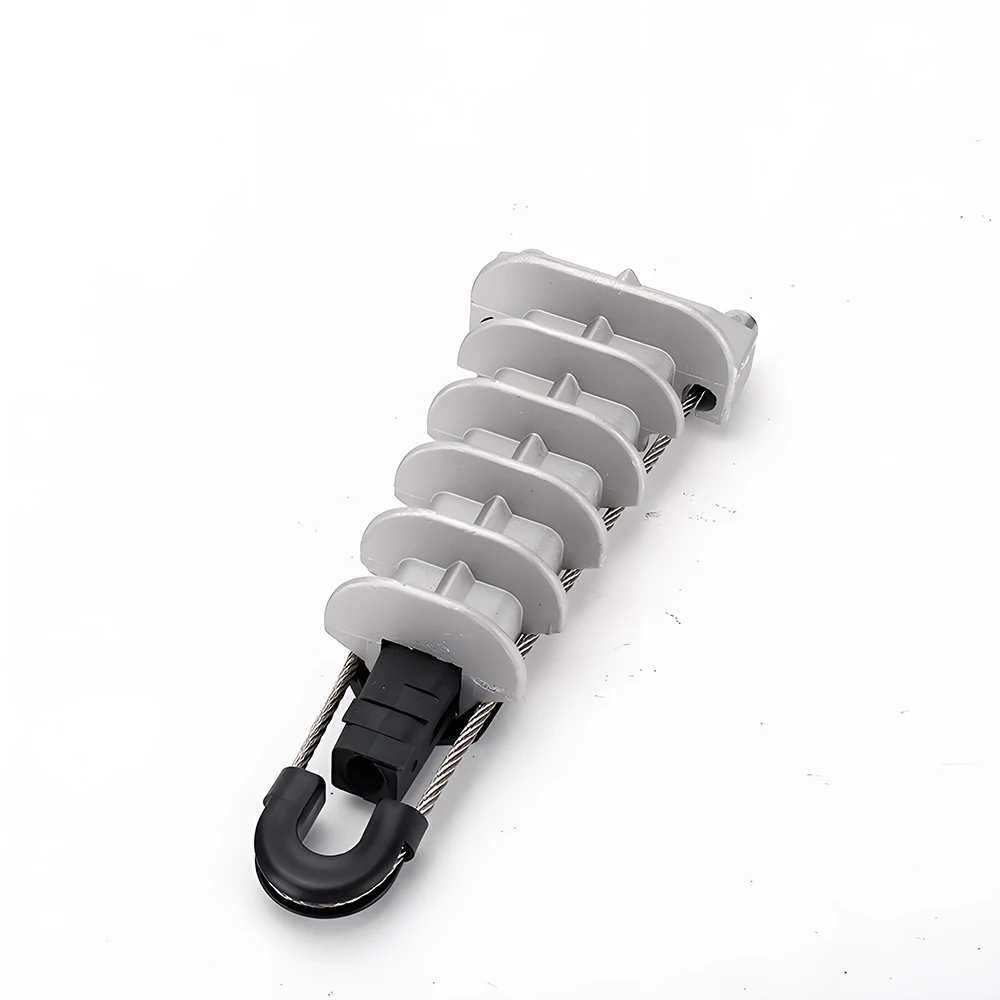 PAL Insulated Aluminum Tension Clamp Wedge Type for Optical Cable Overhead Stranded Insulated Pull Rod Cable Installation Tool