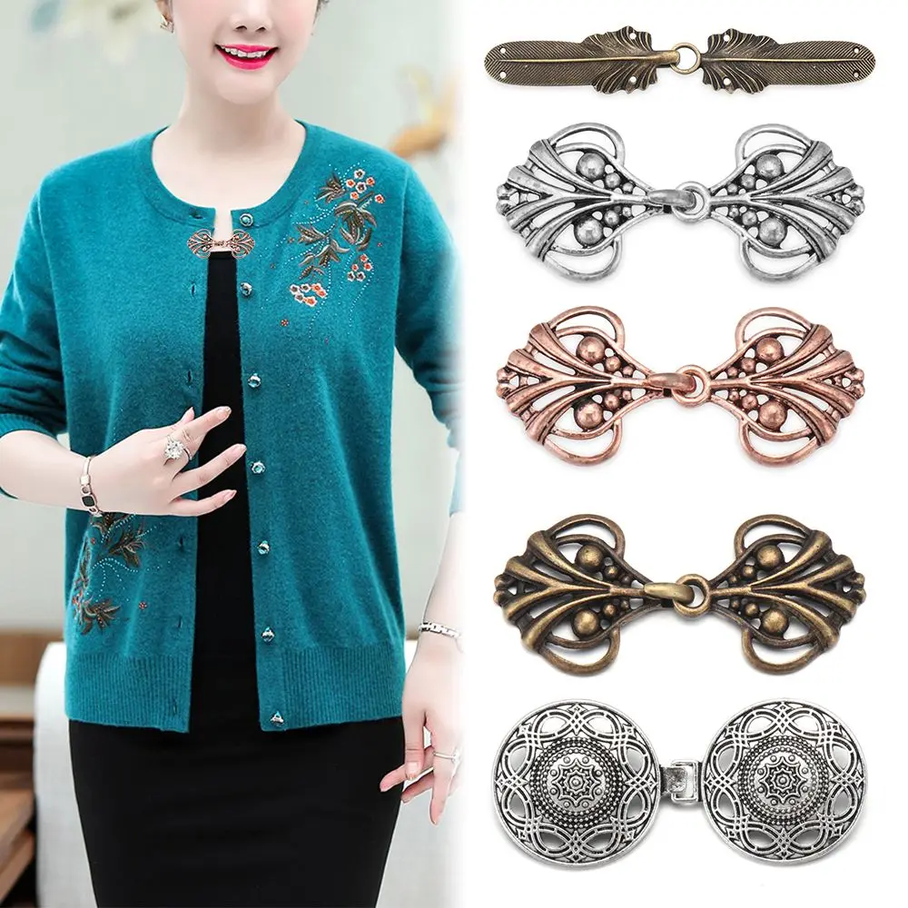 Fashion Winter DIY Sewing Retro Sweater Blouse Pin Shawl Brooch Clip Clasps Cardigan Clip