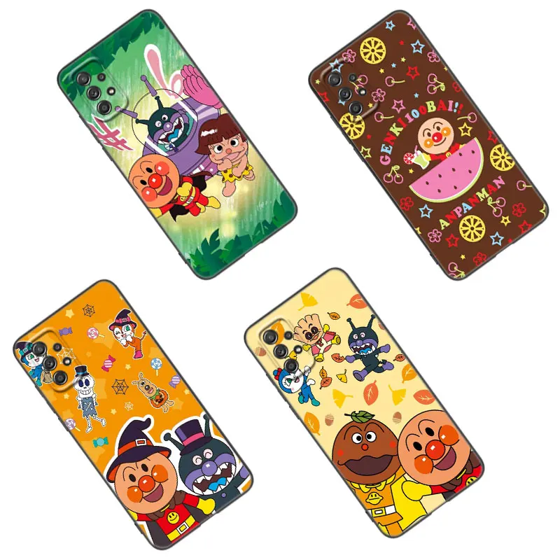 Fashion Anpanman Phone Case For Samsung A13 A22 A24 A32 A23 A25 A34 A35 A52S A53 A54 A55 A73 5G A12 A14 A15 A31 A33 A50 A51 A72