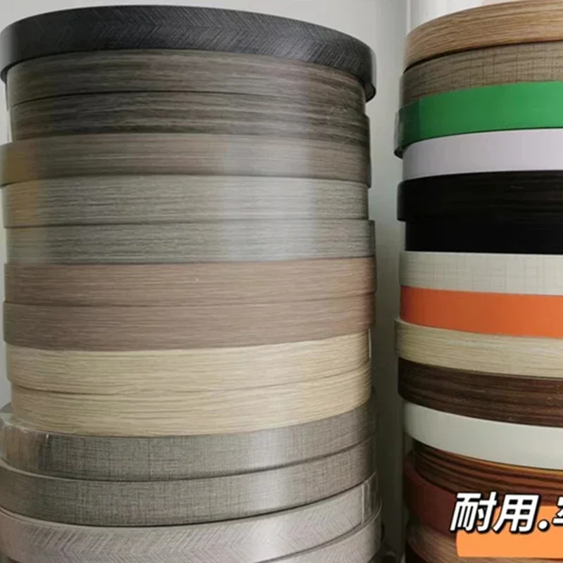 Preglued Edging PVC Edge Banding 20mm 22mm 10m for Wood Kitchen Wardrobe Furniture Table Desk Board Edgeband Edger Glossy