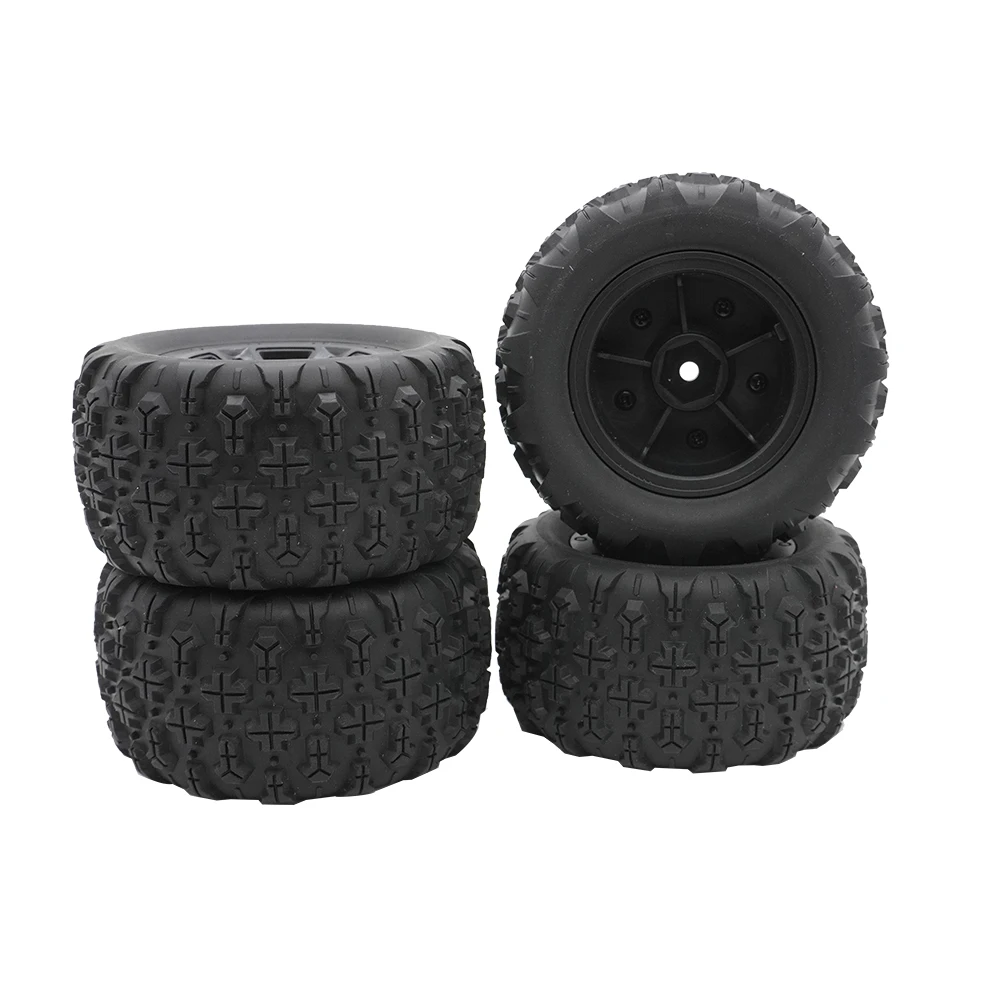 4 SZTUK 85 mm gumowych opon antypoślizgowych do SCY 16101 16102 16103 Pro MJX Hyper Go 14210 16210 1/14 1/16 RC Monster Truck Opony