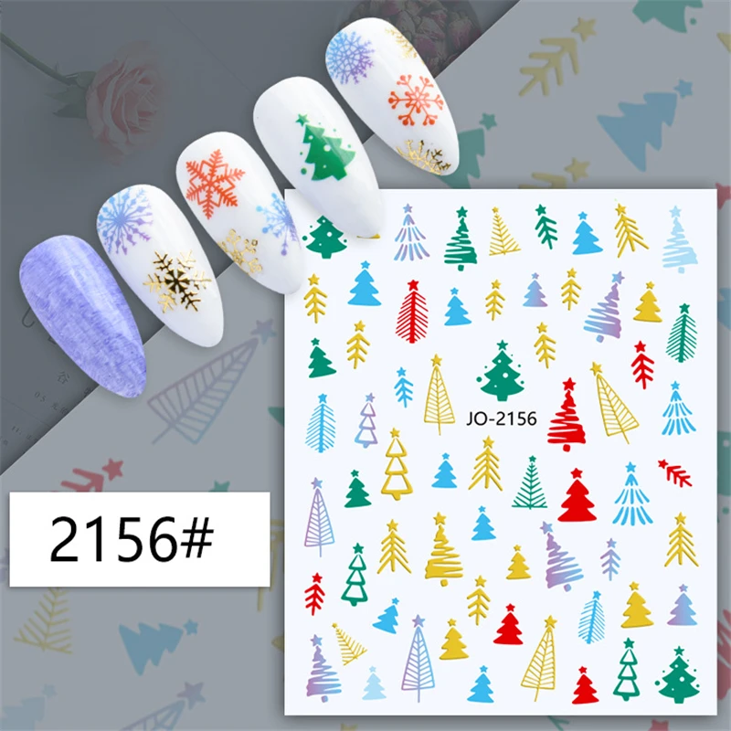 Autocollants pour Ongles en Relief, Effet Tridimensionnel, Éléments de Noël, Accessoires d'Art, 1 à 4 Pièces