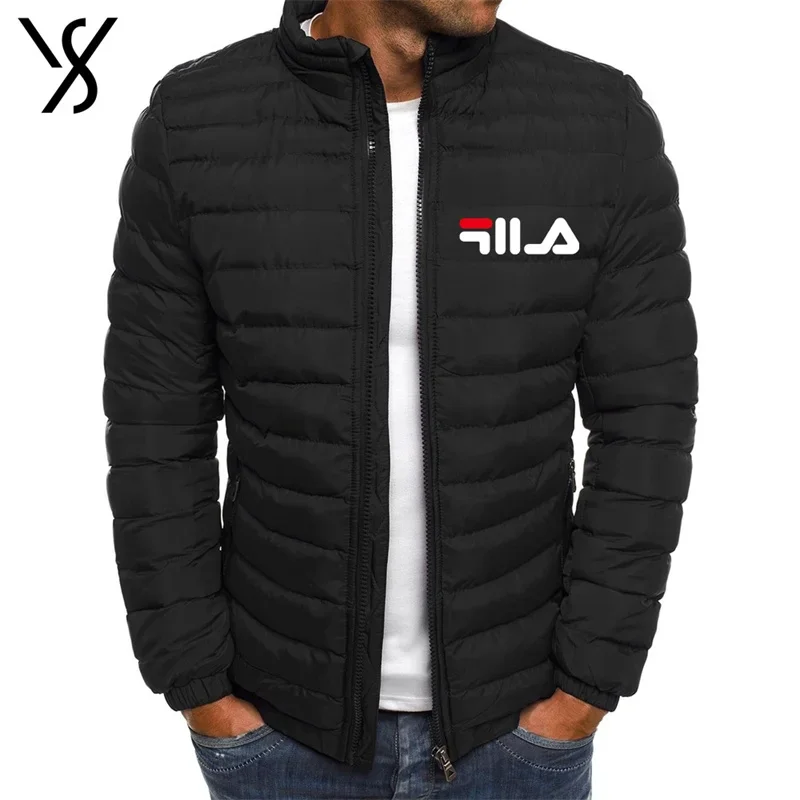 

Men's new autumn and winter casual sports jacket stand collar warm coat, outdoor camping jacket, trend cotton-padded coat