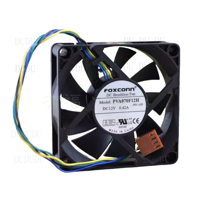 Z for NEW PVA070F12H 12V 0.42A 7cm Four Lines 70X70X20MM Square Cooling Fan