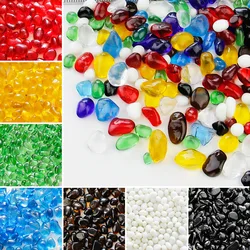 100g Colored Round Glass Tiles Crystal Mosaic Glass Children's Puzzle Art Crafts Materials DIY Mosaic Making