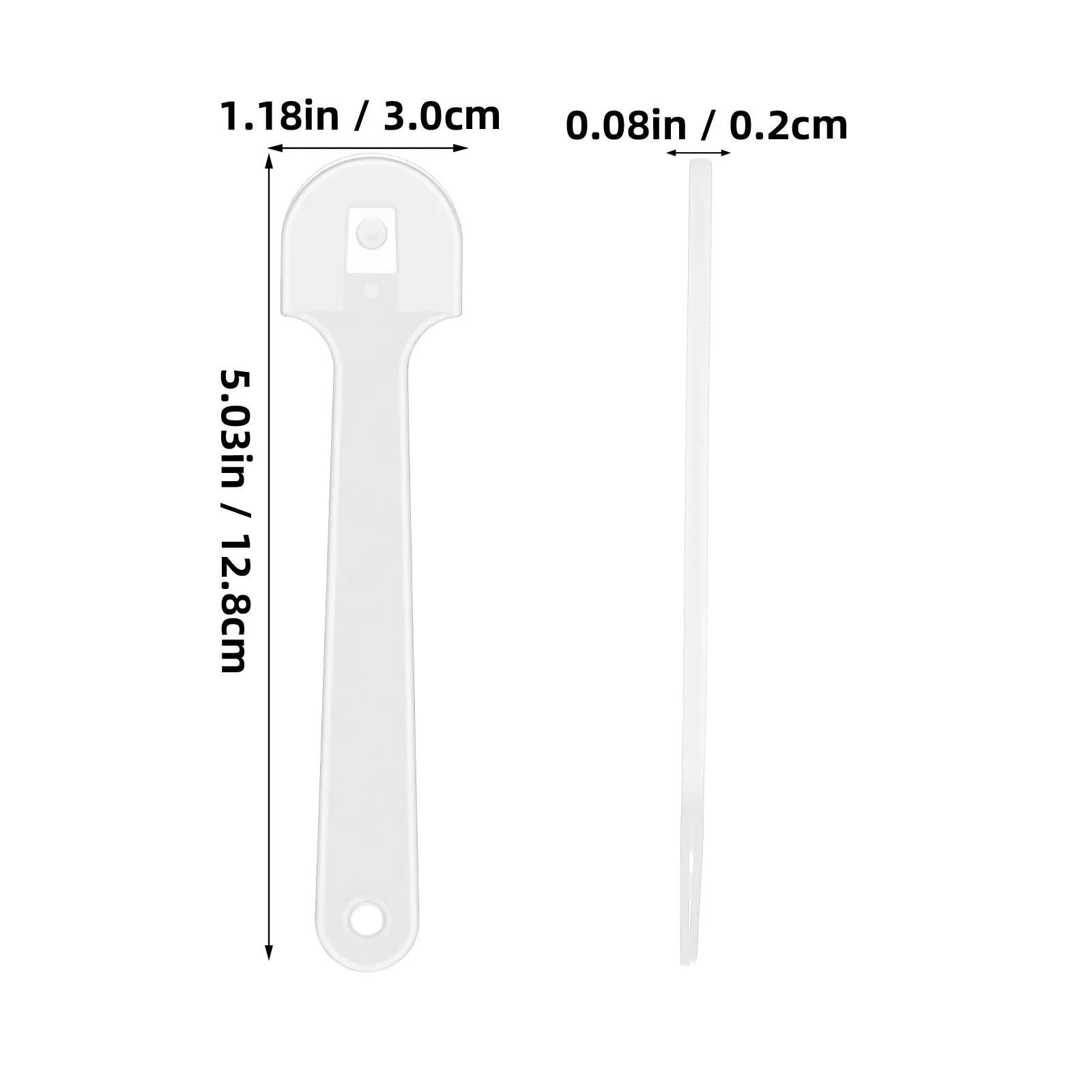 50Pcs Transparent Thickened DIY Fan Handles Plastic Circular Fan Sticks for Crafting Folding Fans Wedding Programs Stage Use