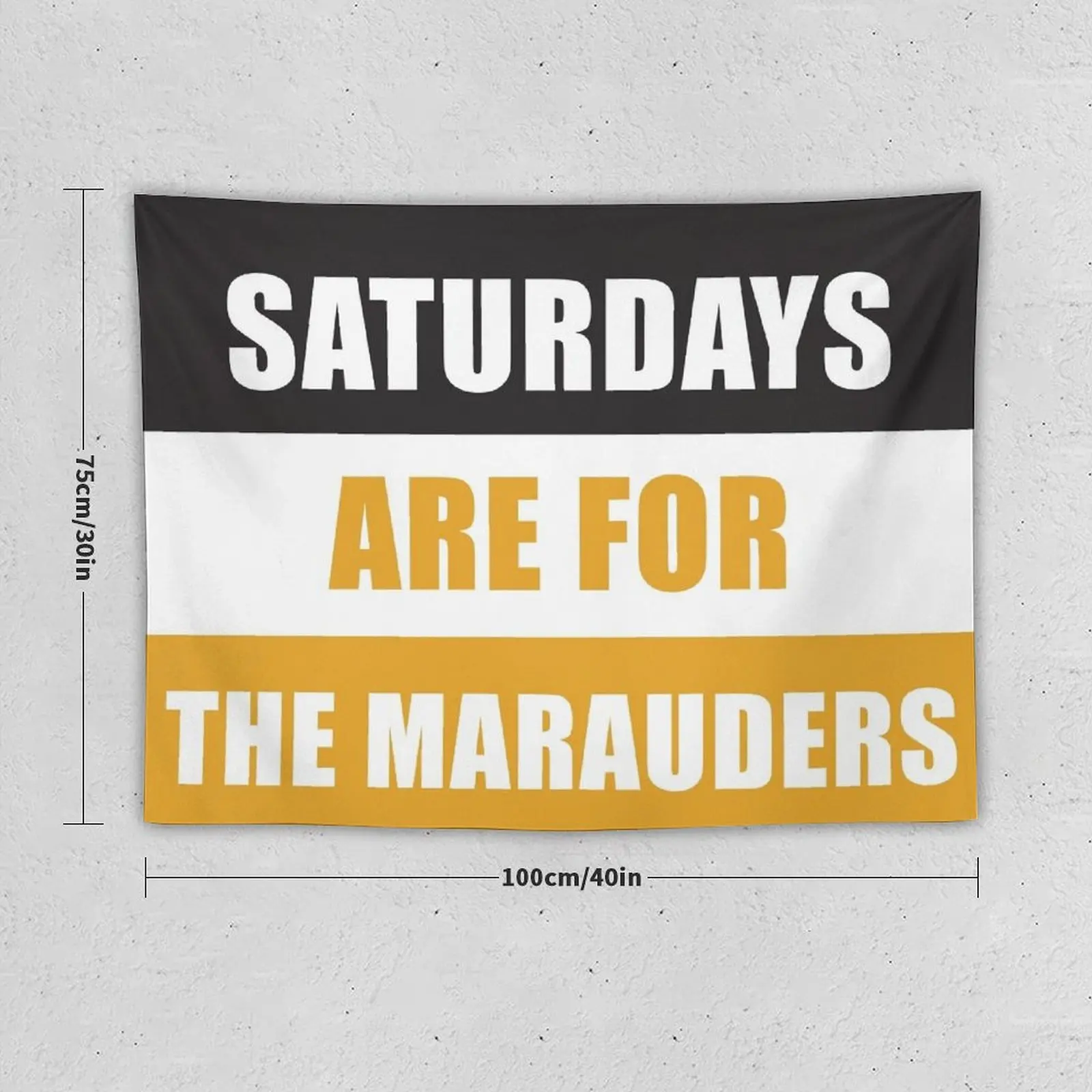 Saturdays are for the marauders - Millersville University Tapestry Room Decor Cute Wall Deco Decoration For Home Tapestry