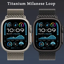 Titanium Color Strap for Apple watch Ultra band 49mm 46mm 45mm 42mm iWatch 44mm 41 40m correa bracelet Series 11 10 9 8 7 6 5 SE