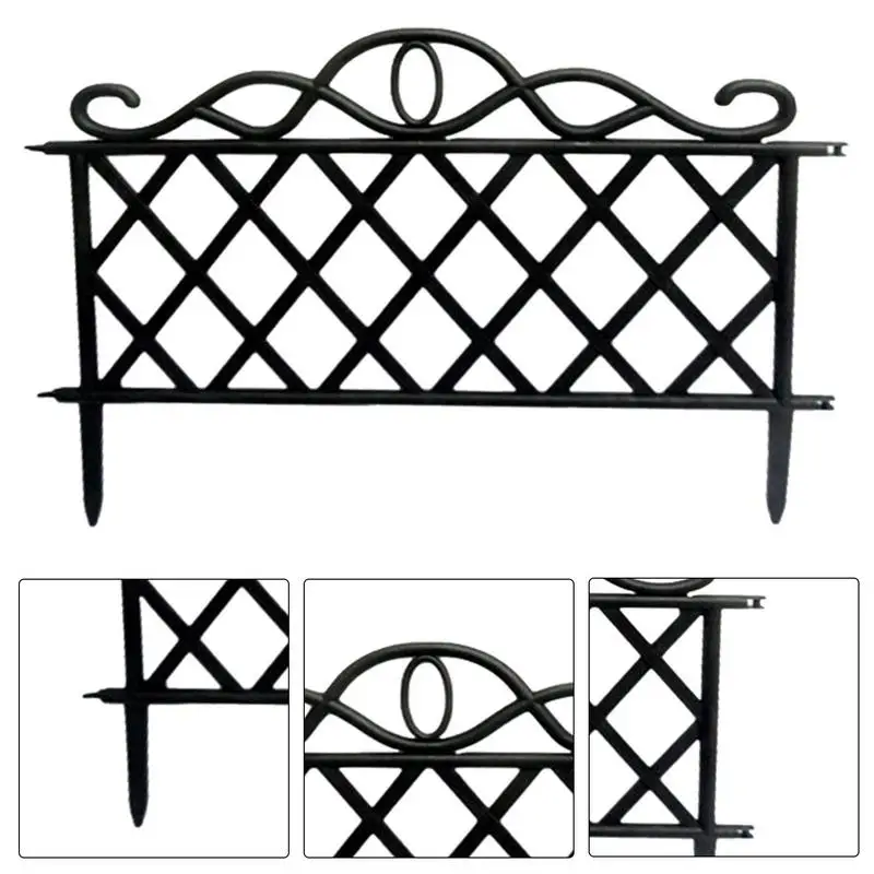 Wire Decorative Garden Fencing Rustic Style Decorative Garden Fence Border Garden Fence Animal Barrier Landscape Pathway Edge