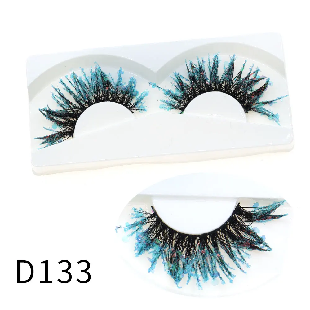 Halloween Style Dreamy Sequins Glitter False Eyelashes
