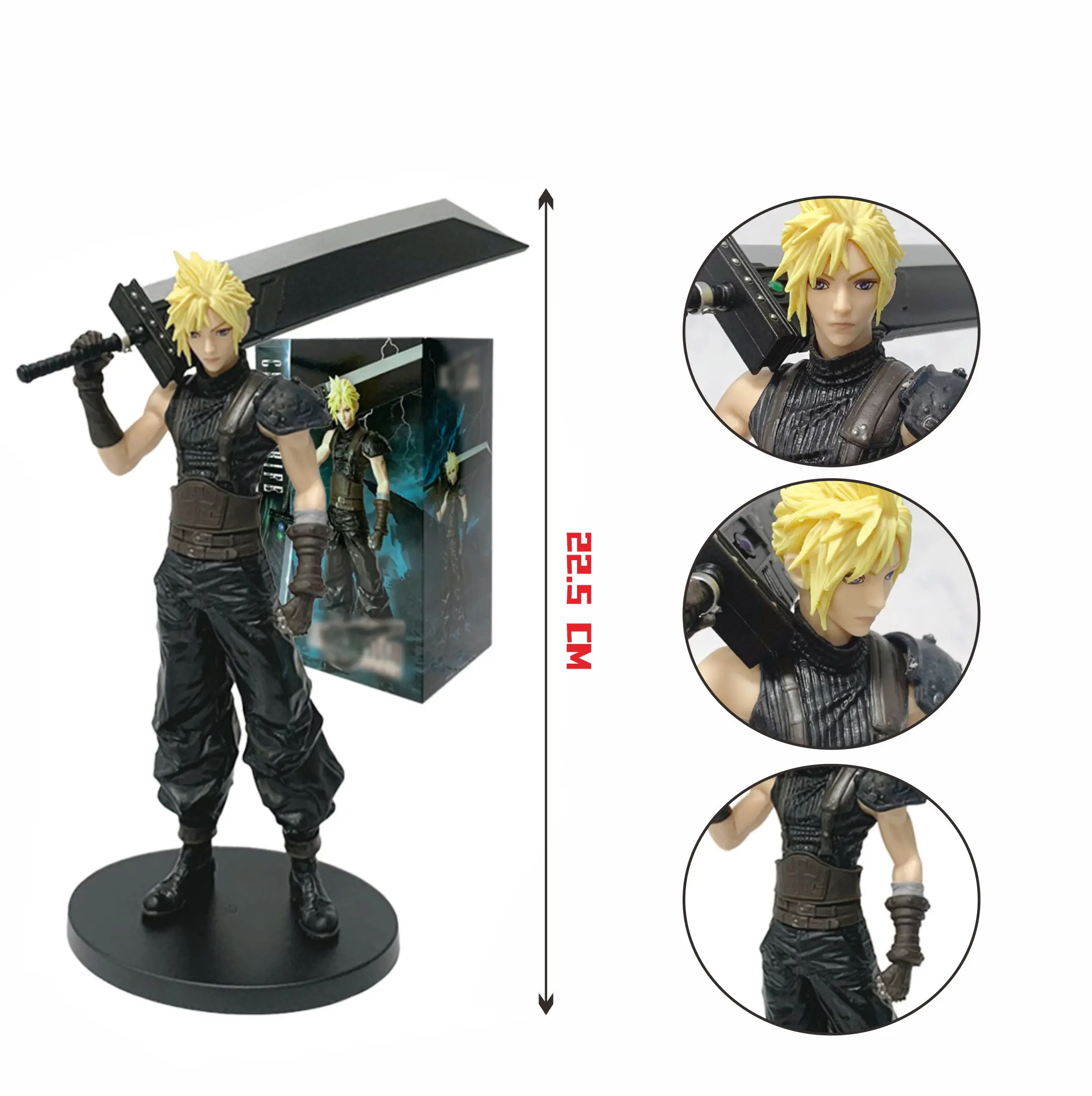 Remade Exquisite FF Couple Version Cloud Strife & Aerith Couple PVC Action Figures, Anime Collectible Model Toys, Perfect Holid