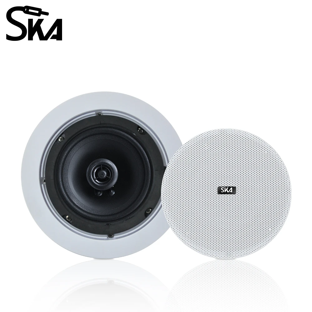 5inch 20W  audience Dustproof Coaxial Ceiling Speaker Recessed Home Tour Sound System Passive Music speakers for Indoor Bedroom