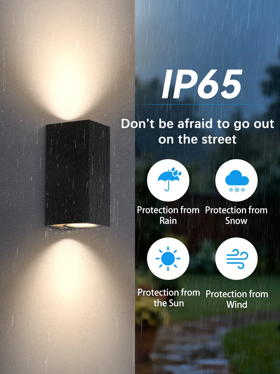 

Наружный настенный светильник 25 Вт, водонепроницаемый светодиодный светильник 85-265 В, для украшения дома, сада, входной двери, гаража, лестницы, коридора, водонепроницаемый светодиодный светильник с теплым светом