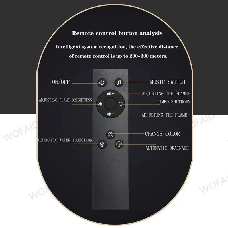 ذكي داخلي بخار الماء الكهربائي الموقد الذكية البخار LED لهب حامل تلفاز الموقد الديكور ثلاثية الأبعاد مدفأة بخار الماء