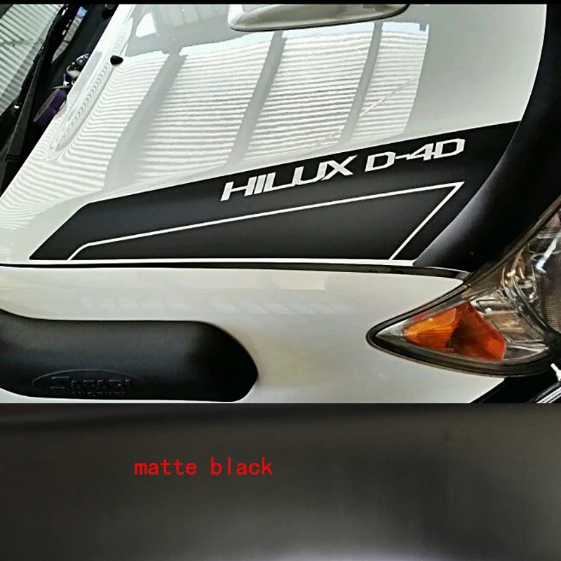 

4wd off road racing styling cool hood scoop stripe graphic vinyl car sticker for toyota hilux vigo 2005-2011and 2012-2014