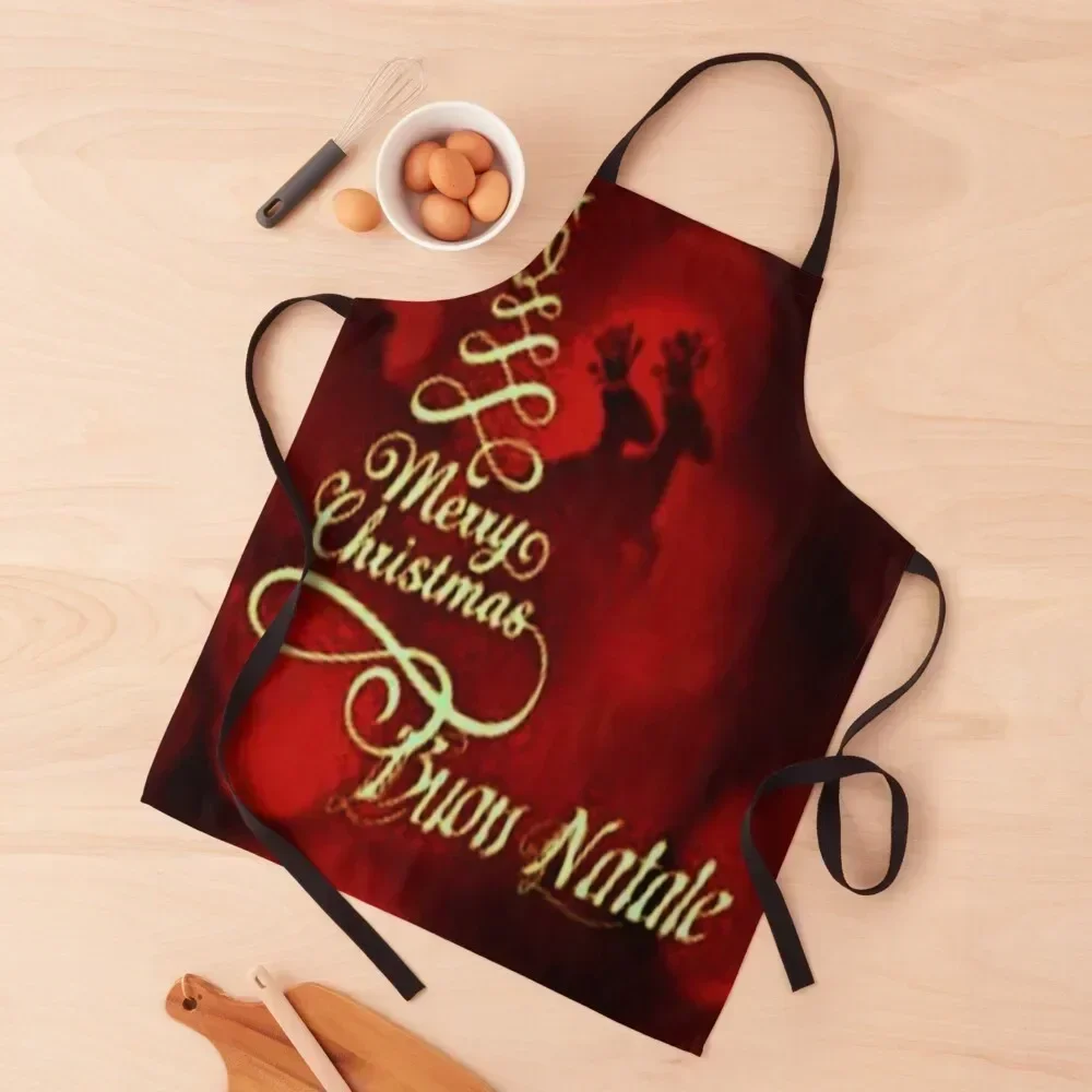 

BUON NATALE Apron House Things For Home And Kitchen Art Kitchen Apras Man For Home Accessories Apron