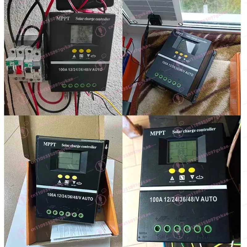 

MPPT Solar Charge Controller 12V24V36V48V Auto Adapt Lithium Lead-Acid PV Panel Battery Charger Regulator