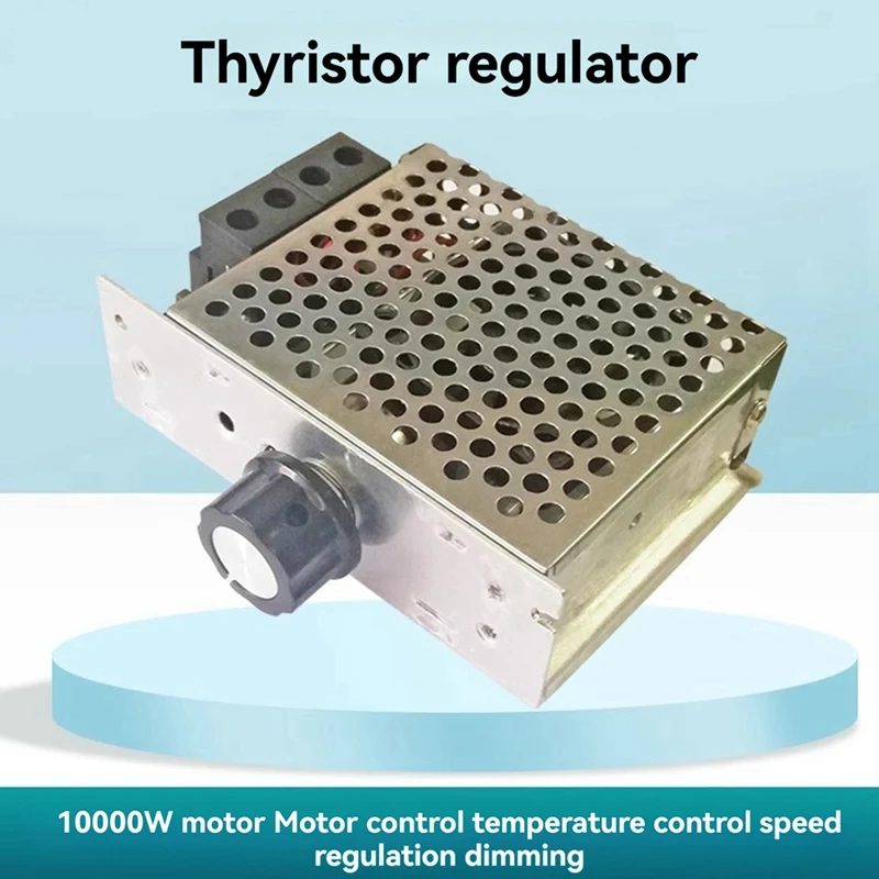 High Power 10000W Thyristor Regulator AC110V-220V Electronic Regulator Motor Module Dimmer Thermostat High Current