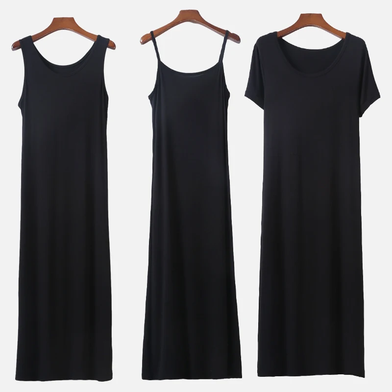 

Modal Summer Dress Women's round Neck Short Sleeve Wrap Skirt High Waist A-Line Korean Style Commute Pure Color Midi Dress