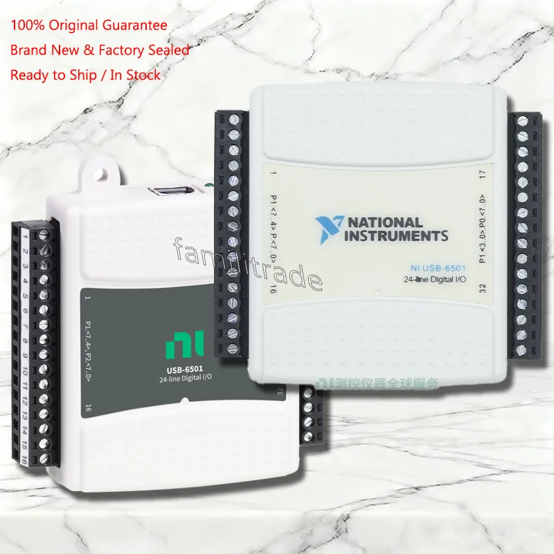1PC NEW National Instruments NI USB-6501 779205-01 24Ch DIO DAQ 8.5mA 5V TTL USB 2.0 Bus-Power NI-DAQmx LabVIEW Python MATLAB C#