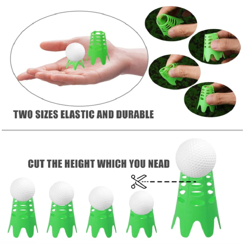 20pcs Golf Tees Plastic Golf Simulator Tees Practice Training Golf Mat Tees for Home Outside Sports-Lover Athletes