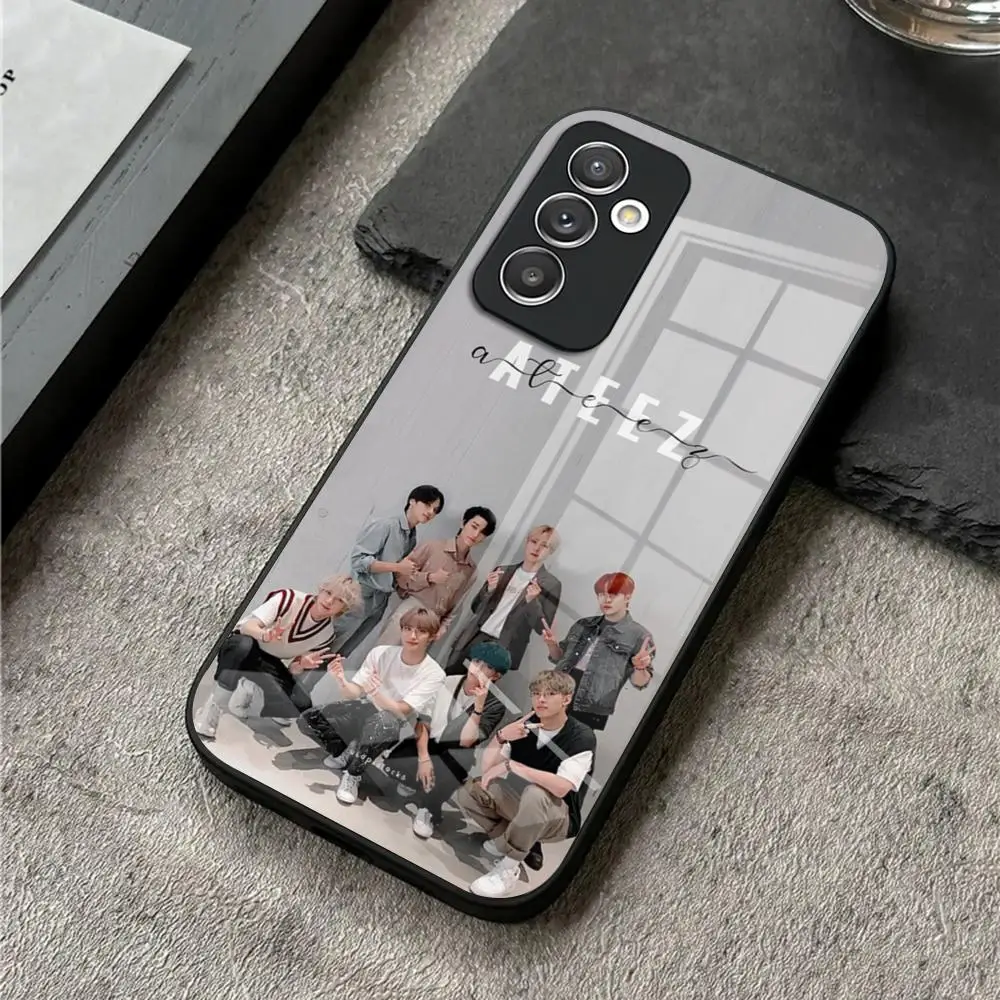 ATEEZ Kpop Phone Case For S24 Ultra Samsung S23 Fe S22 S20 S21 Plus Galaxy A54 A34 A24 A53 Note 20 Glass Cover