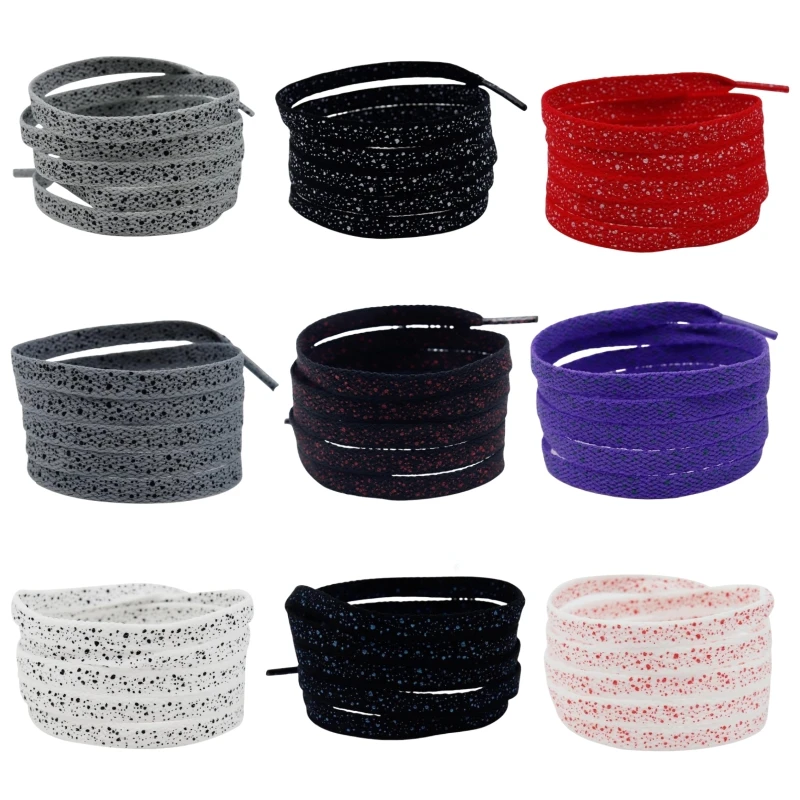 

1Pair Ink Splash Print Shoelaces for Shoes Laces for Sneakers Men Women Casual Sports Shoe Strap 100/120/140/160cm Accessories