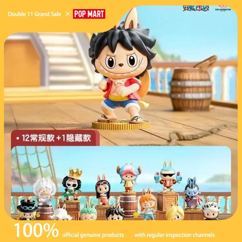 

Genuine Pop Mart The Monsters One Piece Series Figurine Blind Box Labubu One Piece Fashionable Gift Birthday Gifts For Girls
