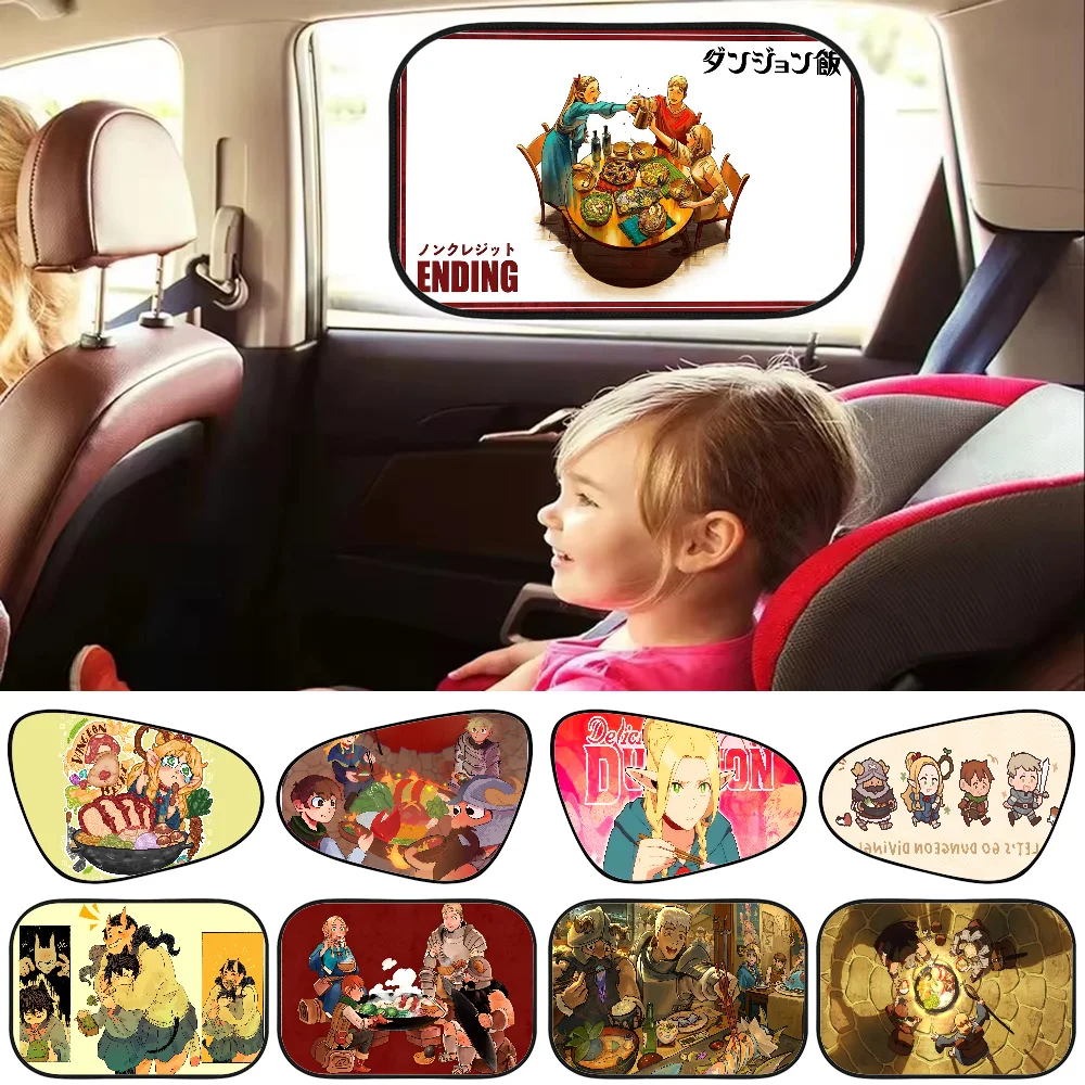 

Delicious in Dungeon Car Sunshade Covers Cover Universal Car Curtain Auto Window Sun Shade Protector Accessories