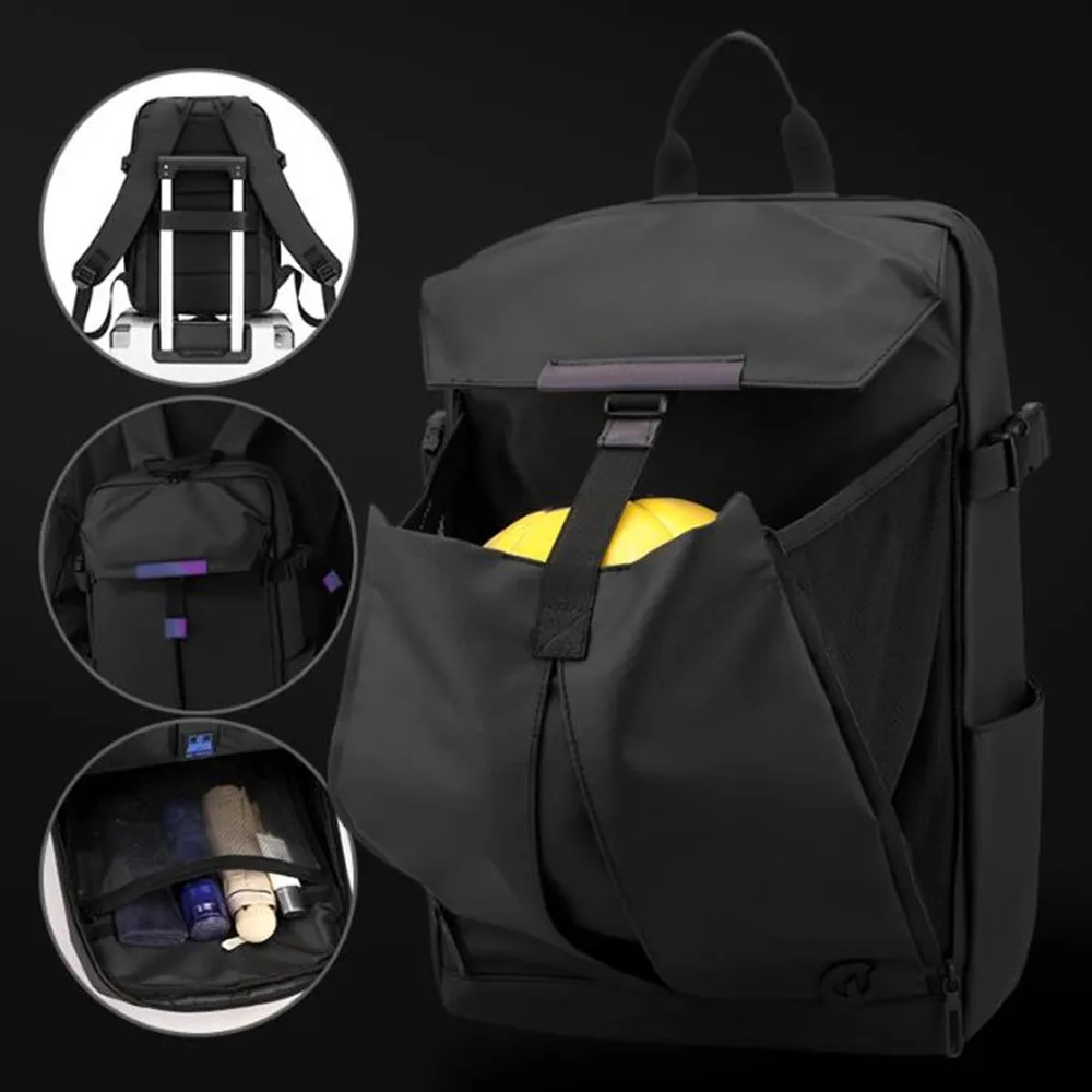 Men's Backpack Waterproof Large Capacity Multifunctional Function Business Travel Shoulder Computer Bag