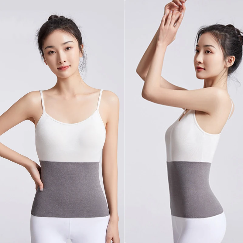 

Elastic Cashmere Thermal Cummerbund Waist Support Abdomen Back Pressure Warmer Inner Wear Winter Warm Thickening Belly Protector