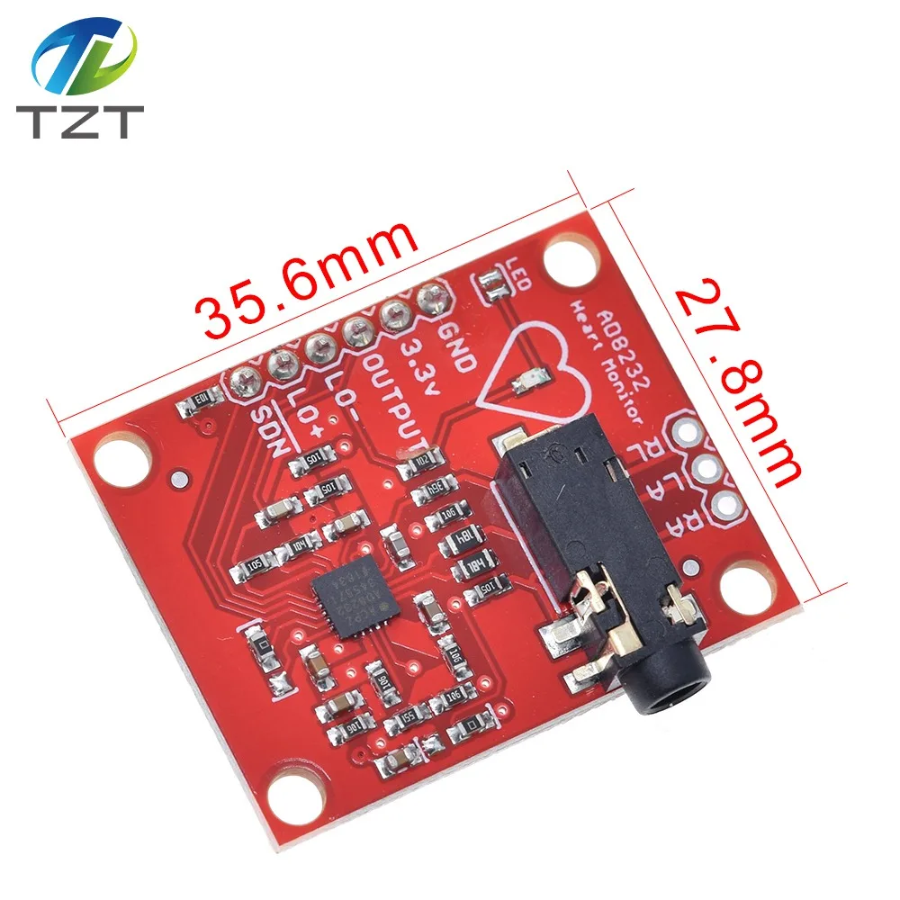 TZT Muscle signal sensor EMG Sensor Ecg module AD8232 ecg measurement pulse heart ecg monitoring sensor kit for Arduino UNO R3