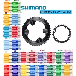 Shimano Ultegra R8100 Chainring 12s For FC-R7100 R8100 34T/50T/50-34T Original Shimano Crown CR-R8100 For Di2 R8100 R8170 R8150
