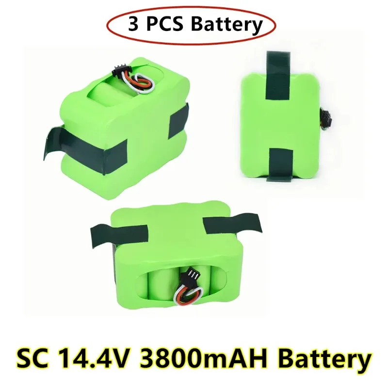 14,4 V Ni-Mh SC Akku 3800mAh für KV8 XR210 XR510 XR210A XR210B XR510B XR510C Staubsauger kehren Robot