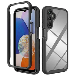 Hybrid Rugged Armor Shockproof Phone Case For Samsung Galaxy A15 A25 A35 A55 A05S A04S A14 A24 A34 A54 5G TPU Plastic Back Cover